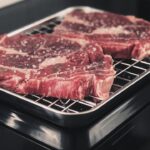 Moderner Dörrautomat mit 10 Edelstahl-Einsätzen zur Haltbarmachung von Obst, Gemüse und Kräutern für eine nachhaltige Küche ohne Abfall.