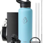 Edelstahl Wasserflasche 1,2l isoliert auslaufsicher mit