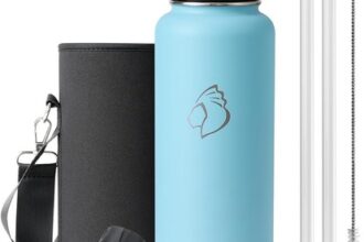 Edelstahl Wasserflasche 1,2l isoliert auslaufsicher mit