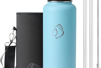 Edelstahl Wasserflasche 1,2l isoliert auslaufsicher mit