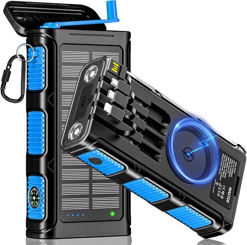 Solar Powerbank 26800 mAh mit Handkurbel