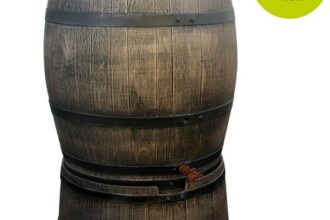 Wassertank / Regentonne Set Wein-Fass Design