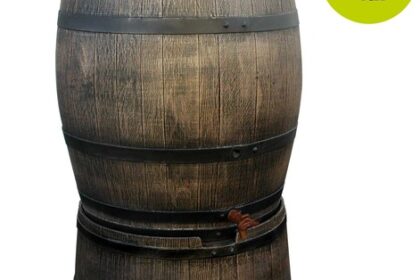 Wassertank / Regentonne Set Wein-Fass Design