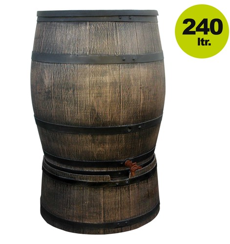 Wassertank / Regentonne Set Wein-Fass Design