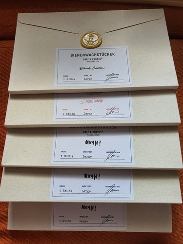 Bienenwachstücher Set Large Toff&Zürpel