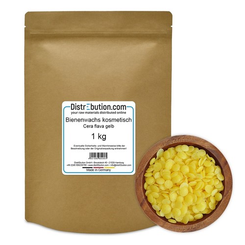 Bienenwachs für Kosmetik 100g-20kg Pastillen, Gelb,