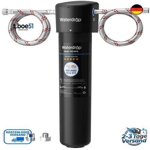 Waterdrop 15UA Untertisch Wasserfiltersystem 60000 Liter
