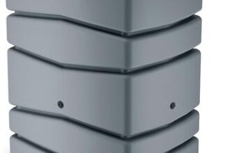 Regentonne mit Hahn IDTC450 Wasserbehälter Regentank