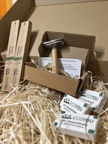 Zero Waste Rasierhobel Set für Männer