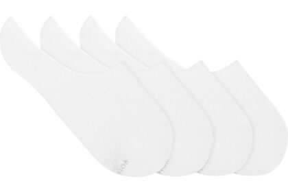 VON JUNGFELD 2er-Pack Bio-Füßlinge, pure white, Gr. 43/46