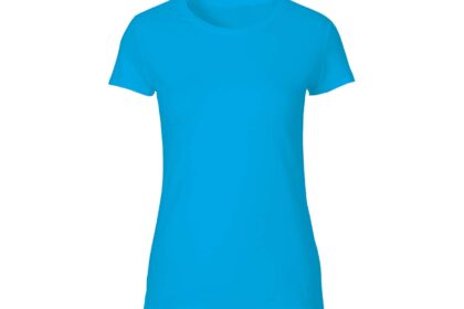 Neutral Bio-Damen-T-Shirt mit Rundhalsausschnitt saphirblau, Gr. L