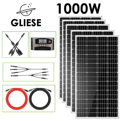 1000W Solarmodul Set Solarpanel 12V Solaranlage