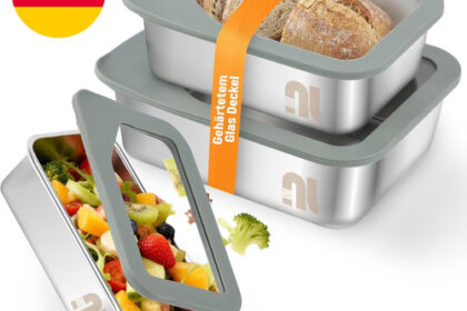 Nicelock Aufbewahrungsdosen 3Er Set Mit Glasdeckel