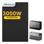Anker Solarbank 3 E2700 Pro mit Power Dock Multisystem, mit 6 x 500 JA Solar Bifaziale Solarmodule, by Powerness - ohne Smart