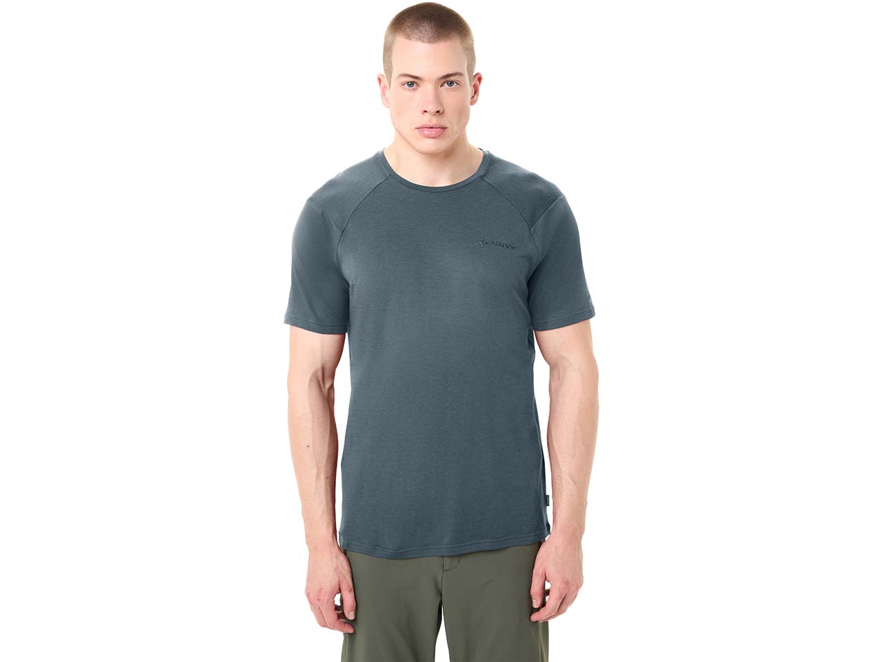 VAUDE Herren-T-Shirt "Essential Wool" mit 90 % Merinowolle, heron, Gr. XL
