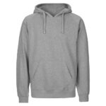 Neutral Bio-Herren-Hoodie sport grey, Gr. M