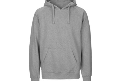Neutral Bio-Herren-Hoodie sport grey, Gr. M