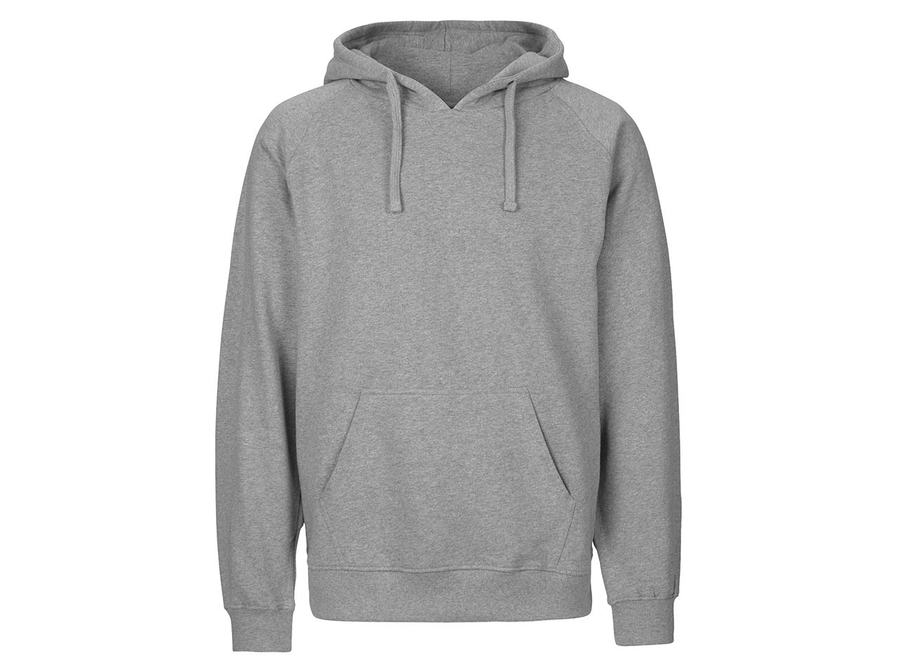 Neutral Bio-Herren-Hoodie sport grey, Gr. M