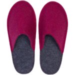 Hausschuhe 'Pantoffel HELD' aus recycling PET, beere, Gr. 44/45