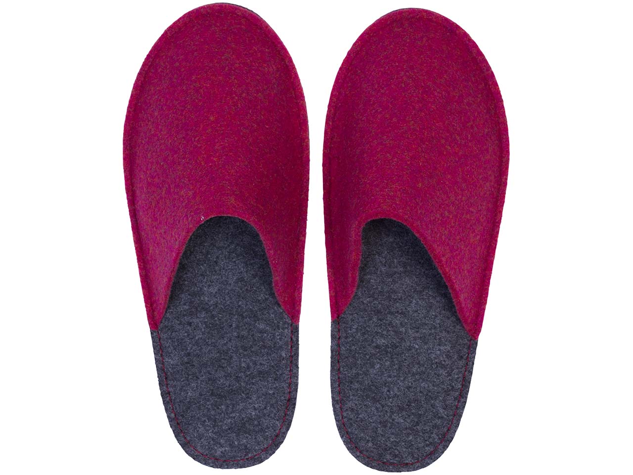 Hausschuhe 'Pantoffel HELD' aus recycling PET, beere, Gr. 44/45