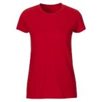 Neutral Bio-Damen-T-Shirt mit Rundhalsausschnitt rot, Gr. L