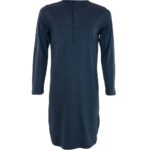 Living Crafts Bio-Unisex-Nachthemd "Dominique" dark navy, Gr. M