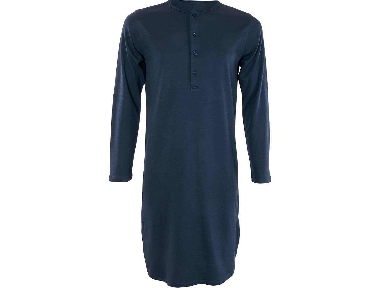 Living Crafts Bio-Unisex-Nachthemd "Dominique" dark navy, Gr. M