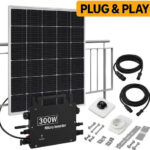 Starterset Solarkraftwerk Solarpanel 300W Balkonkraftwerk inkl.