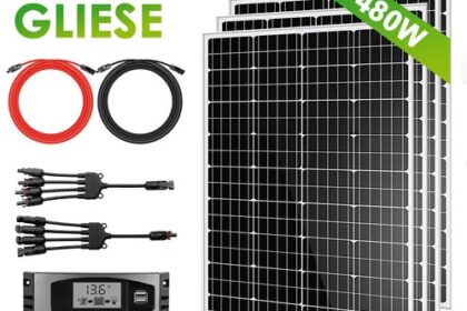 480W Solarmodul Set Solaranlage Komplettset Solarpanel