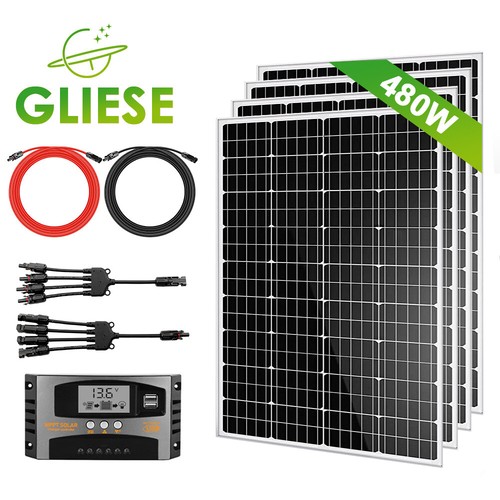 480W Solarmodul Set Solaranlage Komplettset Solarpanel