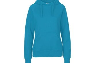 Neutral Bio-Damen-Hoodie sapphire, Gr. S