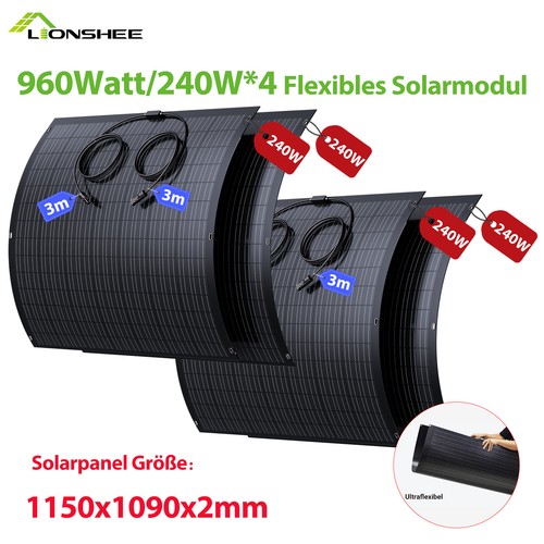 960W Flexibles Solarmodul | 4*240W Flex
