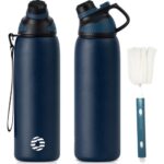 Edelstahl Trinkflasche Sport 1L BPA-Frei auslaufsicher