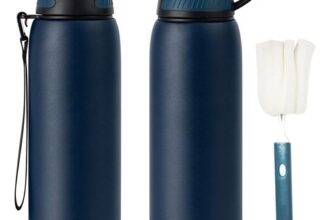Edelstahl Trinkflasche Sport 1L BPA-Frei auslaufsicher
