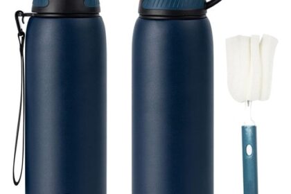 Edelstahl Trinkflasche Sport 1L BPA-Frei auslaufsicher