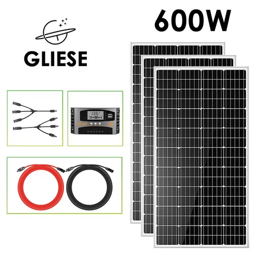 600W Solarmodul Set Solarpanel 12V Solaranlage