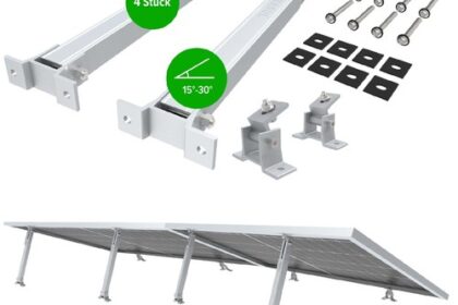 4x Aufständerung 15-30° Solarmodul Halterung Balkonkraftwerk