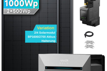 SolarMars Balkonkraftwerk mit Speicher Anker SOLIX