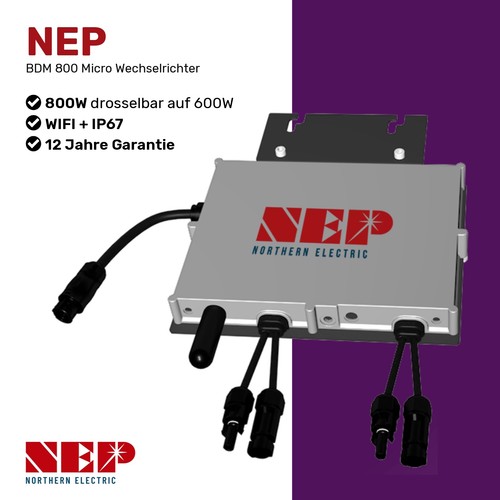 NEP BDM 800 Micro Wechselrichter 800W/600W