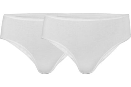 Living Crafts 2er-Pack Bio-Damen-Slip 'TARISSA' mit Spitze, offwhite, Gr. M