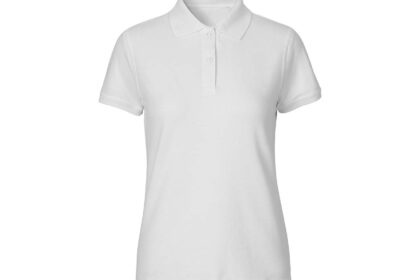 Neutral Bio-Damen-Poloshirt, 235 g/m² weiß, Gr. M