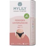 MYLILY Periodenunterwäsche, Tanga, schwarz, Gr. XL
