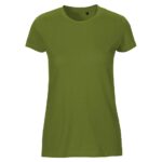 Neutral Bio-Damen-T-Shirt mit Rundhalsausschnitt military, Gr. M