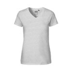 Neutral Bio-Damen-T-Shirt mit V-Ausschnitt 155 g/m² weiß, Gr. M
