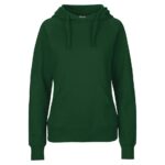 Neutral Bio-Damen-Hoodie bottle green, Gr. L