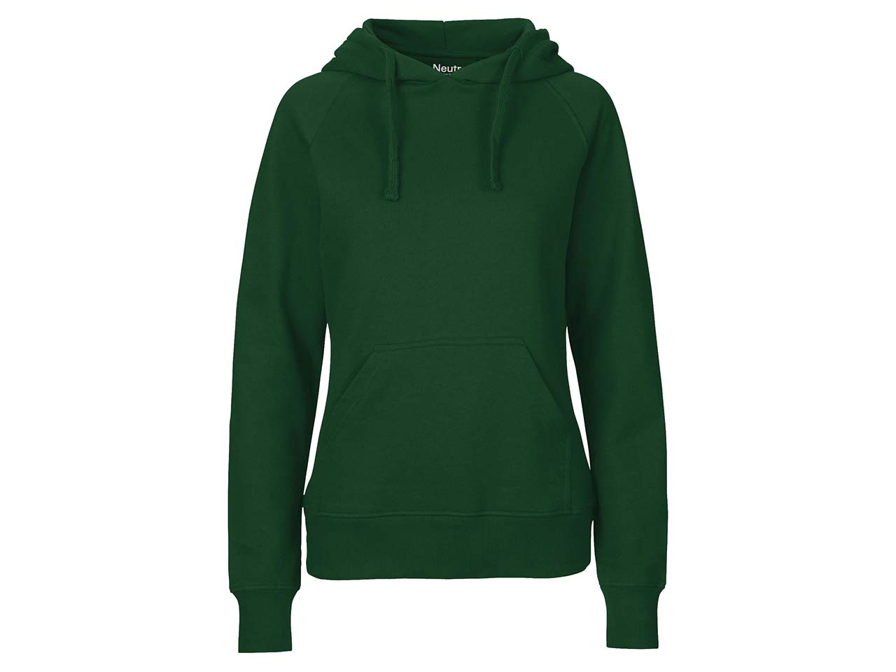 Neutral Bio-Damen-Hoodie bottle green, Gr. L