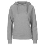 Neutral Bio-Damen-Hoodie sport grey, Gr. S