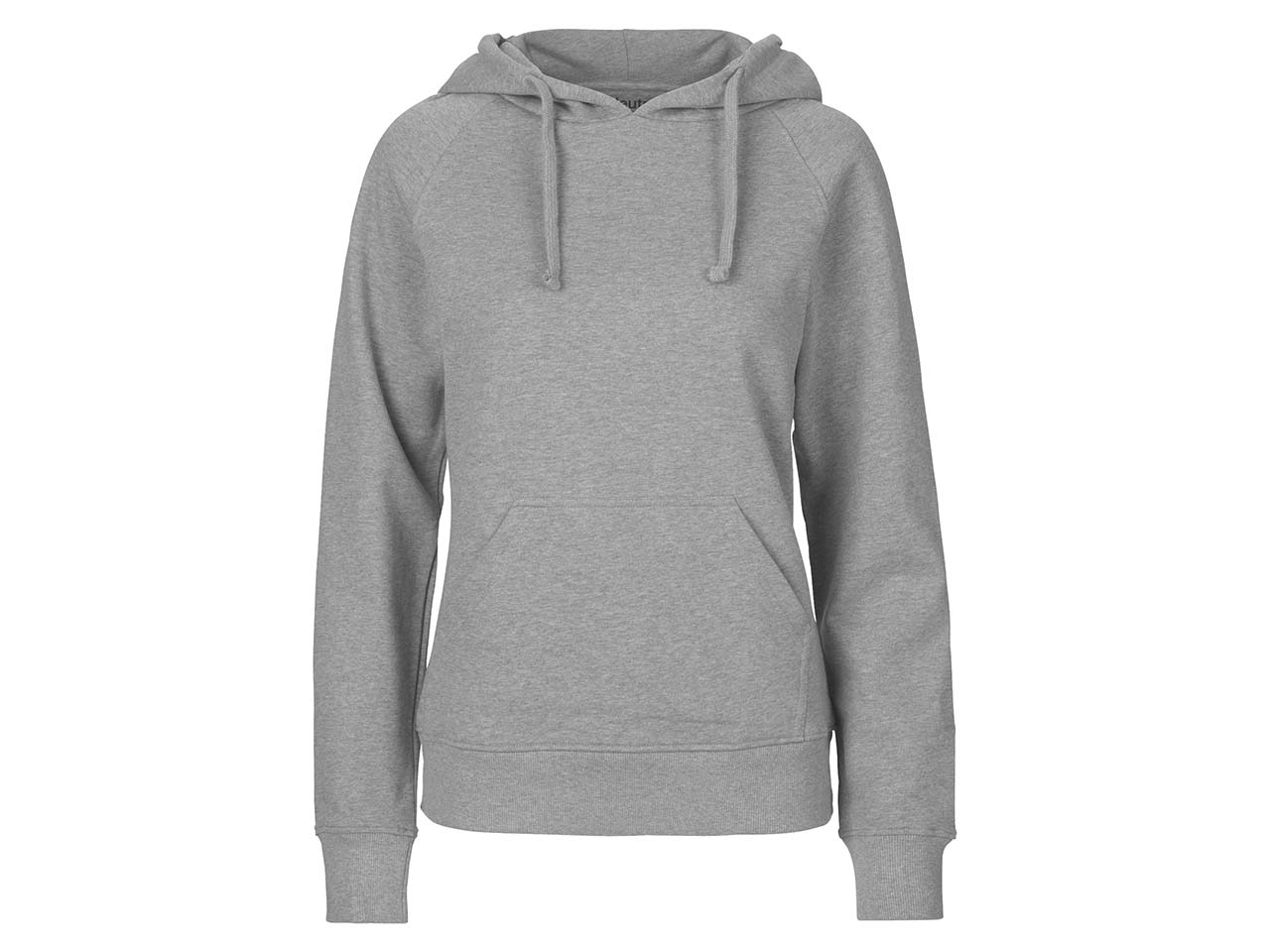 Neutral Bio-Damen-Hoodie sport grey, Gr. S