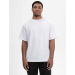 MELA Bio-Herren-T-Shirt 'BHAJAN' mit überschnittenen Schultern, weiß, Gr. XL