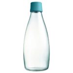 retap Trinkflasche 0,8 l aus Glas petroleum green